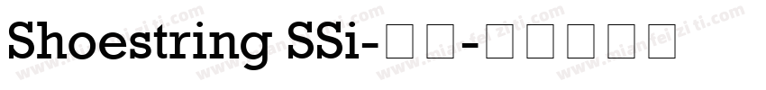Shoestring SSi-常规字体转换